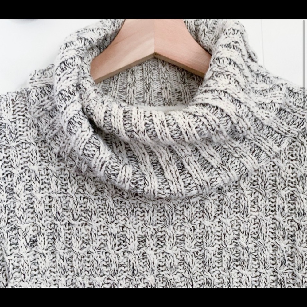 Free People marled crop turtleneck